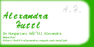 alexandra huttl business card